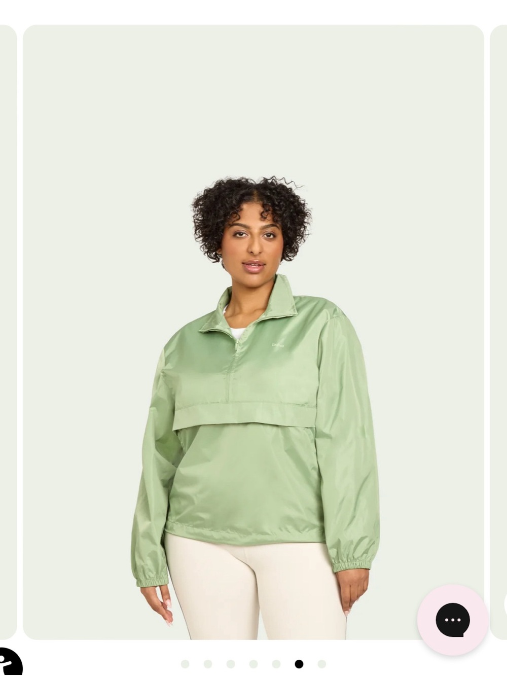 Bala Light Green Bomber Pullover Jacket - Women plus size new